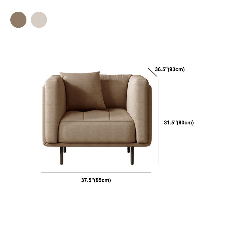 Contemporary Tuxedo Arm Cushions Sofa Faux Leather Standard Sofa with Pillows Clearhalo 'furn' 'furn_sofas' 'Furniture' 'Living Room Furniture' 'Sofa' 'sofas' 1200x1200_f7c6aa11-ad8e-4f7f-8b58-006af0d2940f