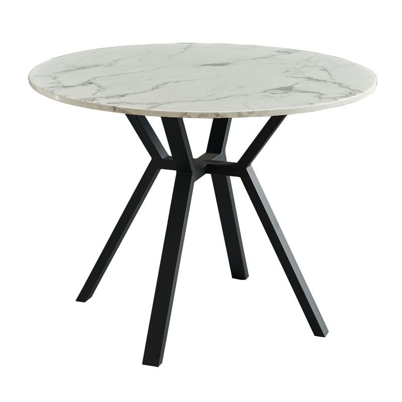 Round Marble White Dining Table Simplicity 4 Legs Table for Dining Room Clearhalo ' dining_table' 'Dining Tables & Seating' 'Dining Tables' 'furn' 'furn_dining_table' 'Furniture' 'furniture_dining_table' 'Kitchen & Dining Furniture' 'kitchen&dining_furn' 'kitchen' 'kitchen_dining_table' 1200x1200_f7c783d3-8b7e-46d8-9bce-b675af1515e1