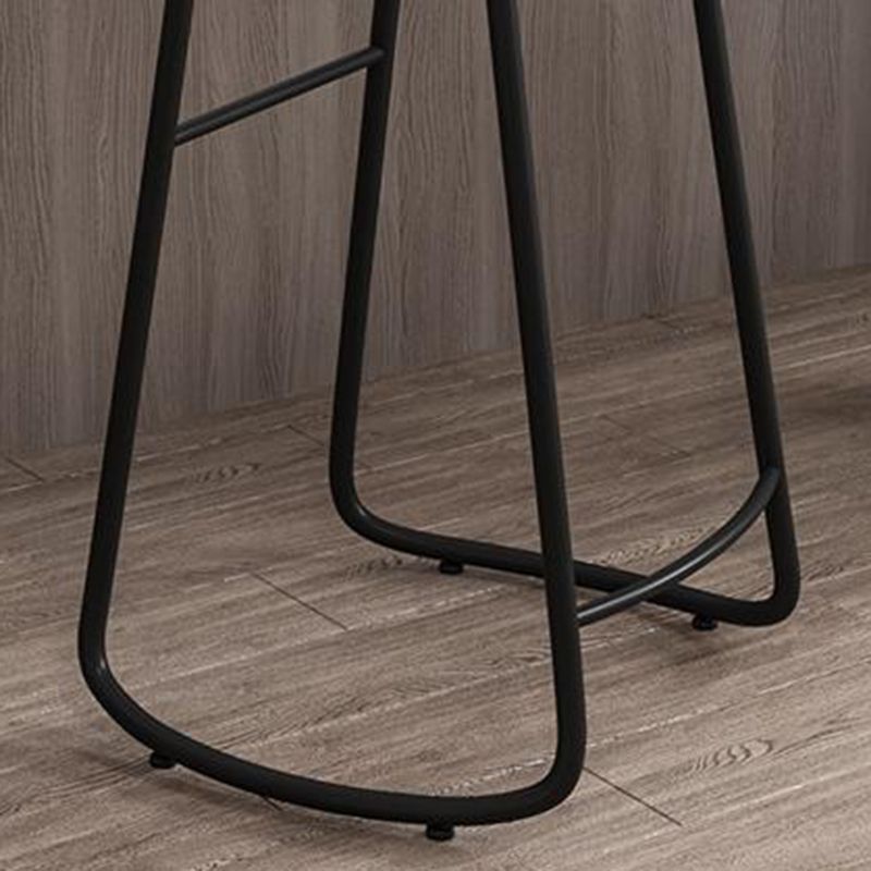 Sgabelli da banco senza schienale bar in legno di gomma e sgabello