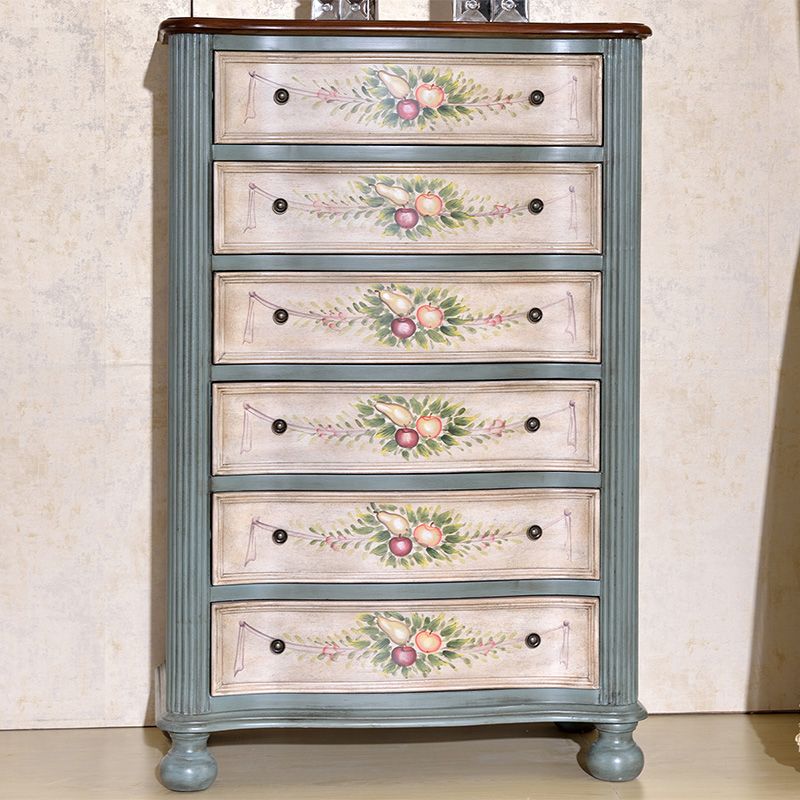 18.72-inch Width Traditional Storage Chest Solid Wood Dresser with 6 Drawers Clearhalo 'Bedroom Furniture' 'Dressers & Chests' 'dressers_chests' 'furn' 'furn_dressers_chests' 'Furniture' 1200x1200_f7cbbb36-0b9f-4abd-9654-8cd3b721f863