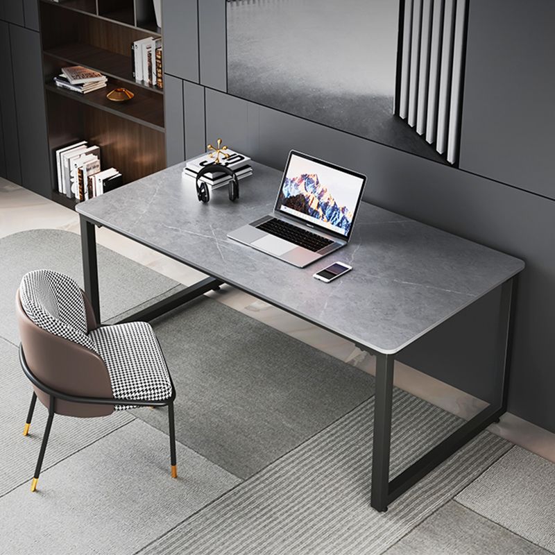 Stone Industrial Writing Desk Sled Rectangular Office Desk for Home Clearhalo 'furn' 'furn_office_desk' 'Furniture' 'Office Desks' 'Office Furniture' 'office_desk' 1200x1200_f7cc01fc-9798-4eb0-88fb-c90612867ad8