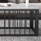 Contemporary Stone Coffee Table Rectangle Frame Coffee Cocktail Table Clearhalo 'Coffee & Accent Tables' 'Coffee Tables' 'coffee_tables' 'furn' 'furn_coffee_tables' 'Furniture' 'Living Room Furniture' 1200x1200_f7cc3d19-da18-4986-b48a-31c92a8f82b4