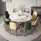 Round Dining Table Set 1/4/5/7 Pcs Solid Wood Frame Dining Table and Chairs Clearhalo 'Dining Room Sets' 'Dining Tables & Seating' 'dining_room_set' 'furn' 'furn_dining_room_set' 'Furniture' 'Kitchen & Dining Furniture' 1200x1200_f7ccc4e8-e518-4a1b-9a15-d976d3c43fab