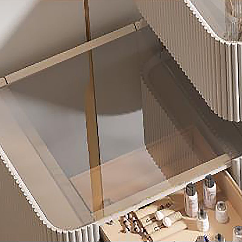 Set da toeletta da toeletta per trucco in legno contemporaneo