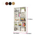Closed Back Modern Style Bookcase Wood Bookshelf for Home Office