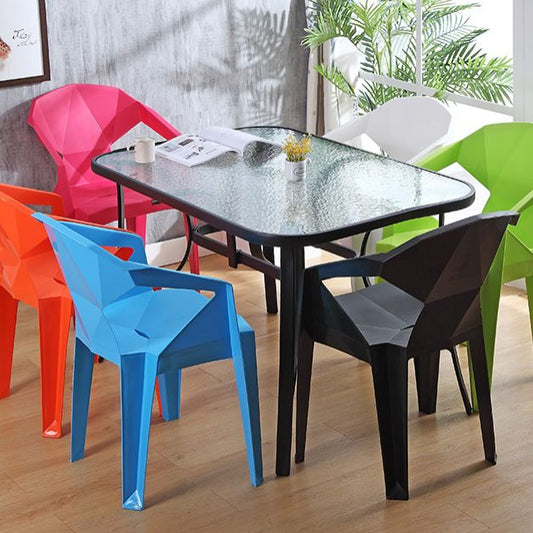 Contemporary Style Plastic Dining Chair Dining Arm Stackable Side Chairs for Kitchen Clearhalo ' kitchen&dining_furn' 'Dining Chairs' 'Dining Tables & Seating' 'dining_chair' 'furn' 'furn_dining_chair' 'Furniture' 'furniture_dining_chair' 'Kitchen & Dining Furniture' 'kitchen' 1200x1200_f7ce1e45-bbd2-46b4-9879-3d25a4523344