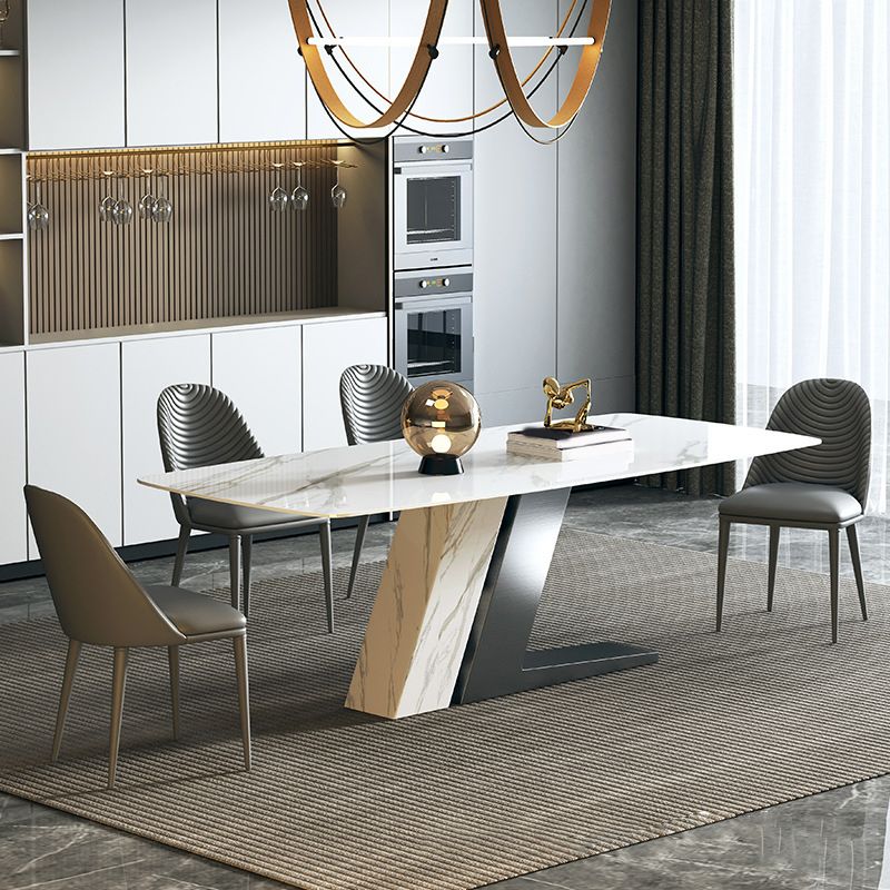 Ensemble de table de salle à manger rectangle moderne 1/5/7
