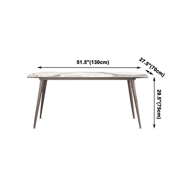 Modern Style Dining Table Rectangle Sintered Stone Dining Table with 4 Legs Clearhalo ' dining_table' 'Dining Tables & Seating' 'Dining Tables' 'furn' 'furn_dining_table' 'Furniture' 'furniture_dining_table' 'Kitchen & Dining Furniture' 'kitchen&dining_furn' 'kitchen' 'kitchen_dining_table' 1200x1200_f7d369f1-bd1d-493a-9382-c0fc85954bd7