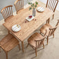 Contemporary 1/2/5/7 Pieces Furniture Rectangle Solid Wood Dining Set in Brown