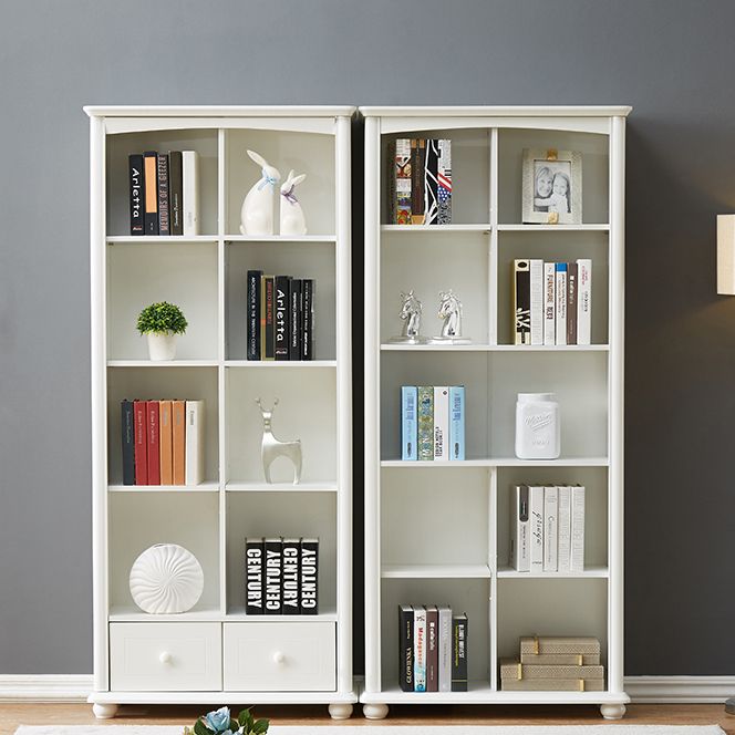 Scandinavian Wood Bookshelf Home Office Closed Back Bookcase Clearhalo 'Bookcases' 'furn' 'furn_bookcases' 'Furniture' 'Office Furniture' 1200x1200_f7d4817f-3712-46d8-8e69-504f957c6bcf