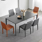 Stone Top Dining Table Rectangle Contemporary Dining Table with 4 Legs Clearhalo 'Dining Tables & Seating' 'Dining Tables' 'dining_table' 'furn' 'furn_dining_table' 'Furniture' 'furniture_dining_table' 'Kitchen & Dining Furniture' 'kitchen' 'kitchen_dining_table' 1200x1200_f7d5a4c9-3418-411d-994f-6d753a6069ef