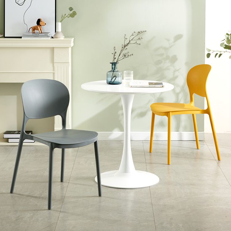 Modern Plastic Open Back Side Chair 32"H Dining Side Chair for Restaurant Clearhalo ' kitchen&dining_furn' 'Dining Chairs' 'Dining Tables & Seating' 'dining_chair' 'furn' 'furn_dining_chair' 'Furniture' 'furniture_dining_chair' 'Kitchen & Dining Furniture' 'kitchen' 1200x1200_f7d630f3-e2fa-4170-bada-3522de3fed7e