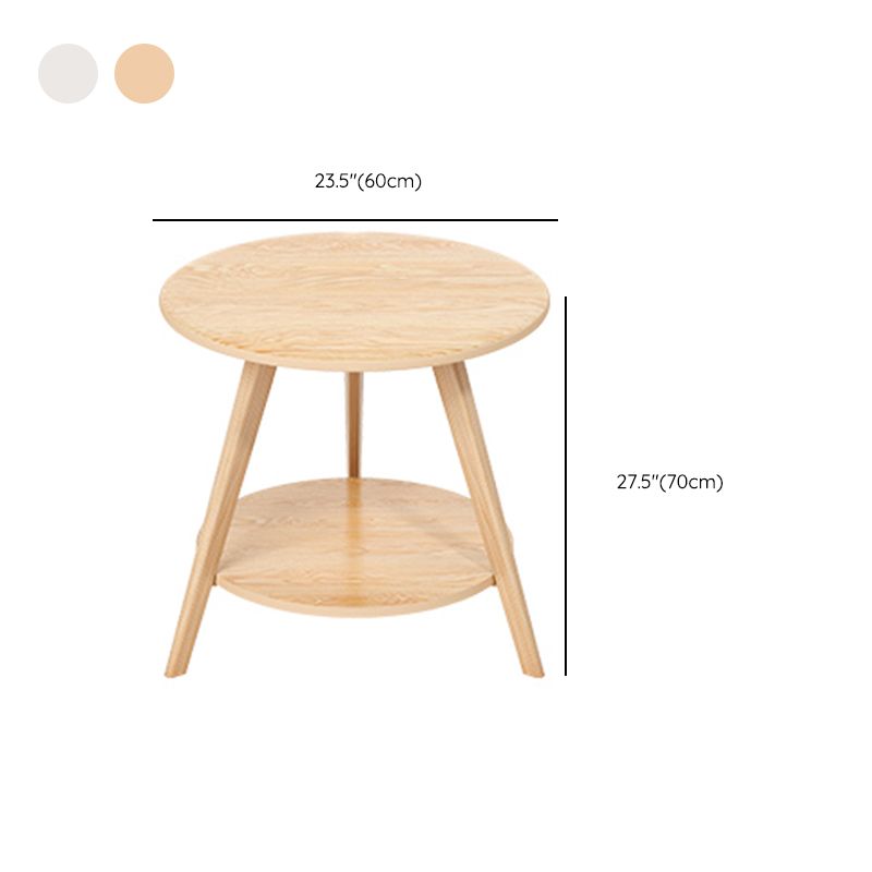 1 Cocktail Table Round Wood Modern 3 Legs Single Coffee Table Clearhalo 'Coffee & Accent Tables' 'Coffee Tables' 'coffee_tables' 'furn' 'furn_coffee_tables' 'Furniture' 'Living Room Furniture' 1200x1200_f7d755c0-6026-4b30-9e4c-24b5c6ecdf3c