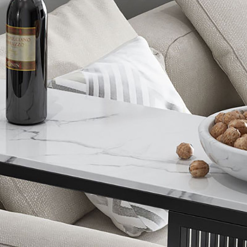 Stone Top Bar Dining Table Modern Bar Dining Table with Sled Base Clearhalo 'Bar Furniture' 'Bar Tables' 'bar_tables' 'furn' 'furn_bar_tables' 'Furniture' 'furniture_bar_tables' 'Kitchen & Dining Furniture' 1200x1200_f7d8f4ee-d8cc-4cdc-b4d3-2717a24d56b1