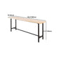 Recangle industriel Table de table en bois massif en bois massif 1/5/9