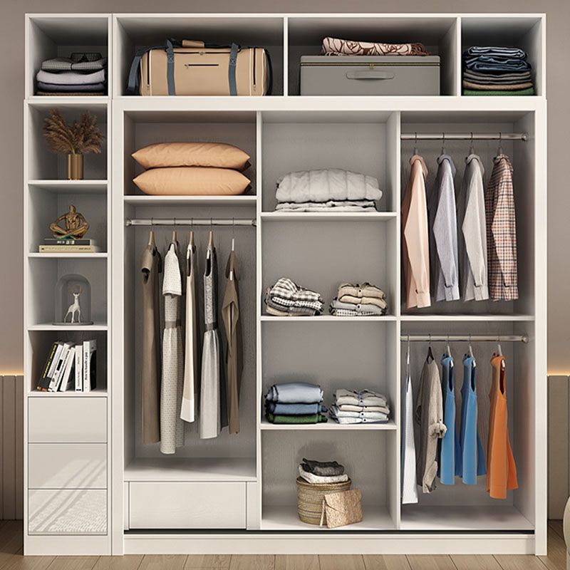 Armadietto in legno fabbricato con mobile in magazzino bianco lucido contemporaneo per la casa