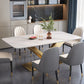 Sintered Stone White Dining Table Simplicity Pedestal Table for Dining Room Clearhalo ' dining_table' 'Dining Tables & Seating' 'Dining Tables' 'furn' 'furn_dining_table' 'Furniture' 'furniture_dining_table' 'Kitchen & Dining Furniture' 'kitchen&dining_furn' 'kitchen' 'kitchen_dining_table' 1200x1200_f7db3fee-878a-47e0-ad77-126e7747a018