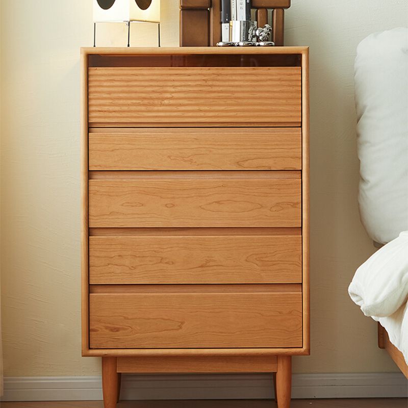 Mid-Century Modern Rectangle Accent Chest Solid Wood Natural Accent Chest Clearhalo 'Cabinets & Chests' 'cabinets_chests' 'furn' 'furn_cabinets_chests' 'Furniture' 'Living Room Furniture' 1200x1200_f7db401f-3674-4eb5-8a47-9a532f04f88c