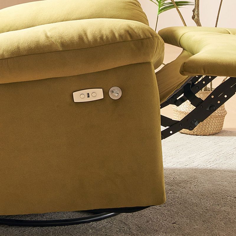 Fauteuil inclinable rembourré en couleur de couleur unie avec verrouillage de position