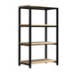 Metal Etagere Bookcase Industrial Open Back Book Shelf with Shelves for Office and Home Clearhalo 'Bookcases' 'Furniture' 'furniture_bookcases' 'kitchen' 'kitchen_bookcases' 'Living Room Furniture' 'Office Furniture' 1200x1200_f7dbb4e1-691b-418b-a4ef-8af4db74d2a8