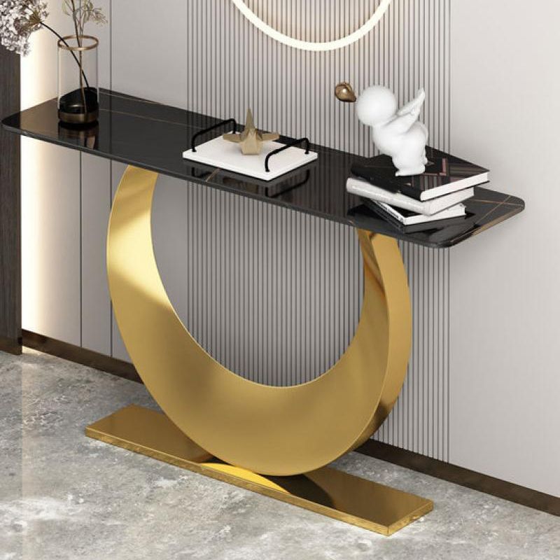 Tabla de acento de consola contemporánea mesa de consola rectangular en piedra