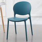 Contemporary Style Stackable Chairs Dining Open Back Armless Chair with Plastic Legs Clearhalo 'Dining Chairs' 'Dining Tables & Seating' 'dining_chair' 'Furniture' 'furniture_dining_chair' 'Kitchen & Dining Furniture' 1200x1200_f7ddc4c5-6924-4b4c-b8e4-9b2aa01cef3a