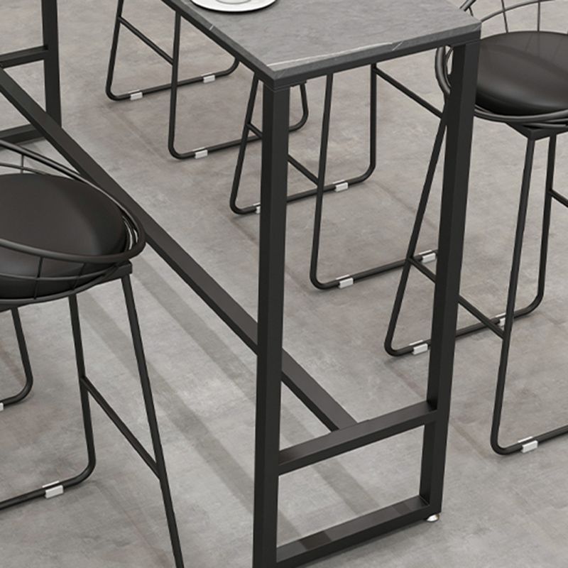 Moderne gesinterde stenen bistro balk tafel rechthoekige balktafel voor eetkamer