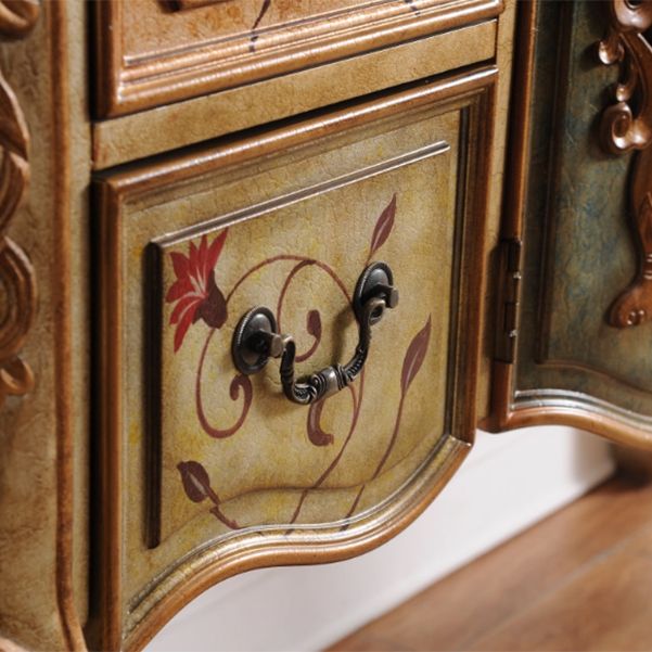 French Country Wooden Console Table Rectangle Console Sofa Table for Hall Clearhalo 'Console Tables' 'console_tables' 'Entry & Mudroom Furniture' 'furn' 'furn_console_tables' 'Furniture' 1200x1200_f7e441dd-1193-4931-aa28-e843c72fda0a