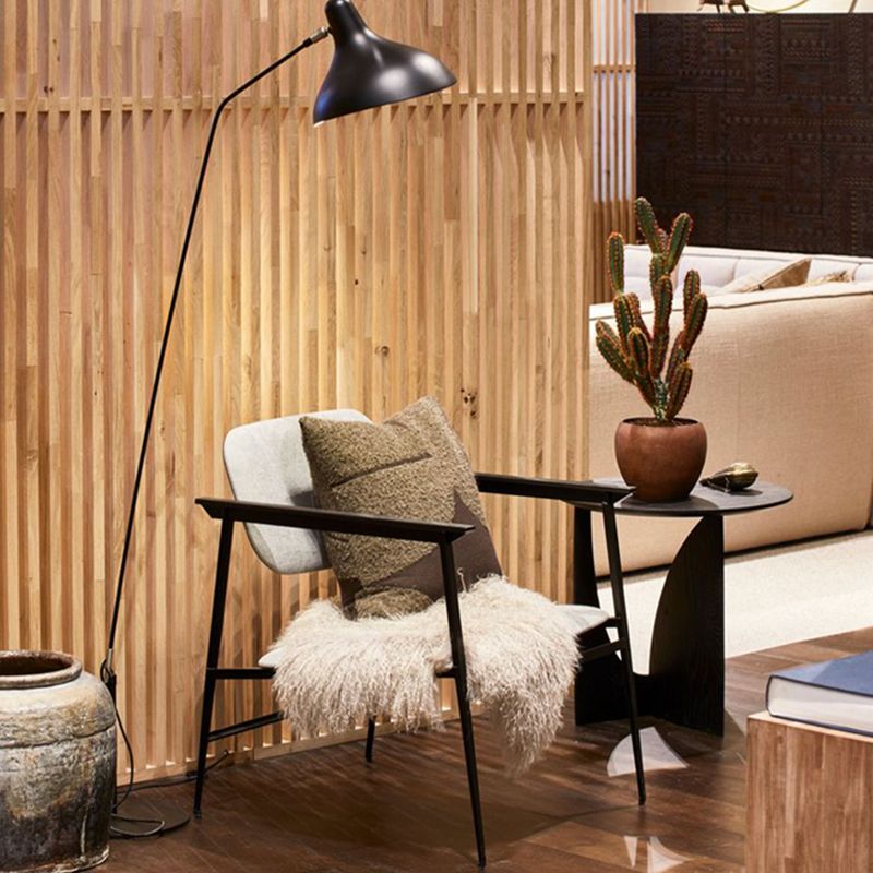 Contemporary Solid Wood Side Table Pedestal Round Living Room Table