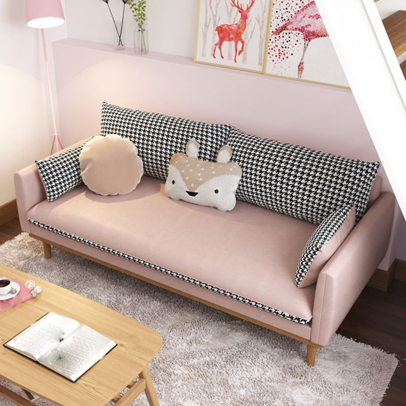 Faux Leather Modern Sofa 30 "W Square Arm Couch for Living Room Clearhalo 'furn' 'furn_sofas' 'Furniture' 'furniture_sofas' 'kitchen' 'kitchen_sofas' 'Living Room Furniture' 'Sofa' 'sofas' 1200x1200_f7e77b36-3518-48f5-9e03-076cc83bdb2f