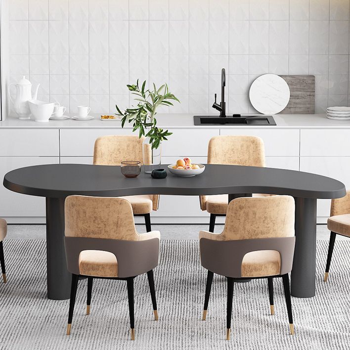 Nordic Solid Wood Table for Restaurant Unique Shape Table with 4 Legs Clearhalo 'Dining Tables & Seating' 'Dining Tables' 'dining_table' 'furn' 'furn_dining_table' 'Furniture' 'furniture_dining_table' 'Kitchen & Dining Furniture' 'kitchen' 'kitchen_dining_table' 1200x1200_f7e7b2cd-72cb-450f-96ee-4891cd5a6dcc