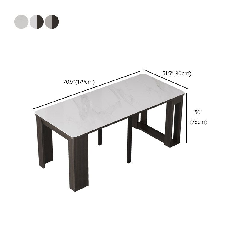 Rectangle Dîner table de cuisine table de cuisine contemporaine table à manger