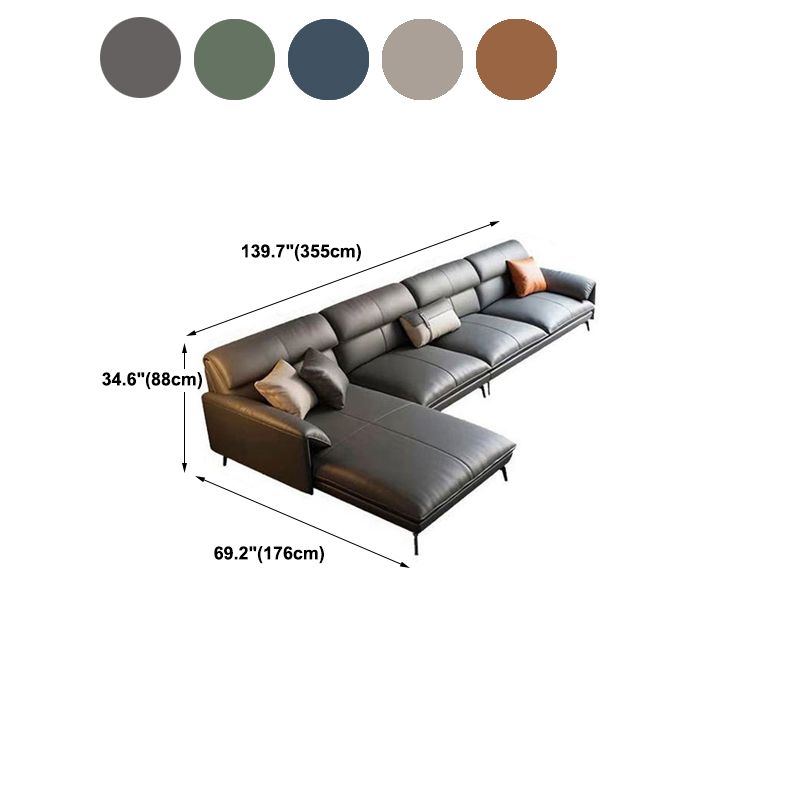 Glam Stationary echtes Lederkissen Top Arm Kissen Sofa -Chaise