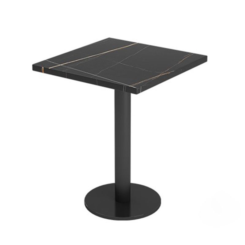 Industrial Style Sintered Stone Dinner Room Kitchen Table Black Table with Black Frame Clearhalo ' dining_table' 'Dining Tables & Seating' 'Dining Tables' 'furn' 'furn_dining_table' 'Furniture' 'furniture_dining_table' 'Kitchen & Dining Furniture' 'kitchen&dining_furn' 'kitchen' 'kitchen_dining_table' 1200x1200_f7ea8951-8bf7-405f-8f1a-bcbea5731d3f