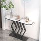 Table de consola contemporánea de piedra de 11 "de ancho Sofá de la consola de la luna