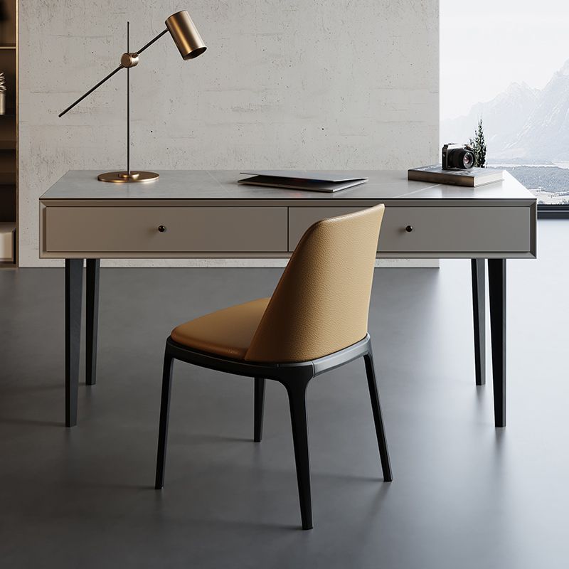 Industrial Style Writing Desk Rectangular Office Desk with Drawers Clearhalo 'furn' 'furn_office_desk' 'Furniture' 'furniture_office_desk' 'Office Desks' 'Office Furniture' 'office_desk' 1200x1200_f7eb4453-80a3-4f70-a22f-cdeb480b87e3