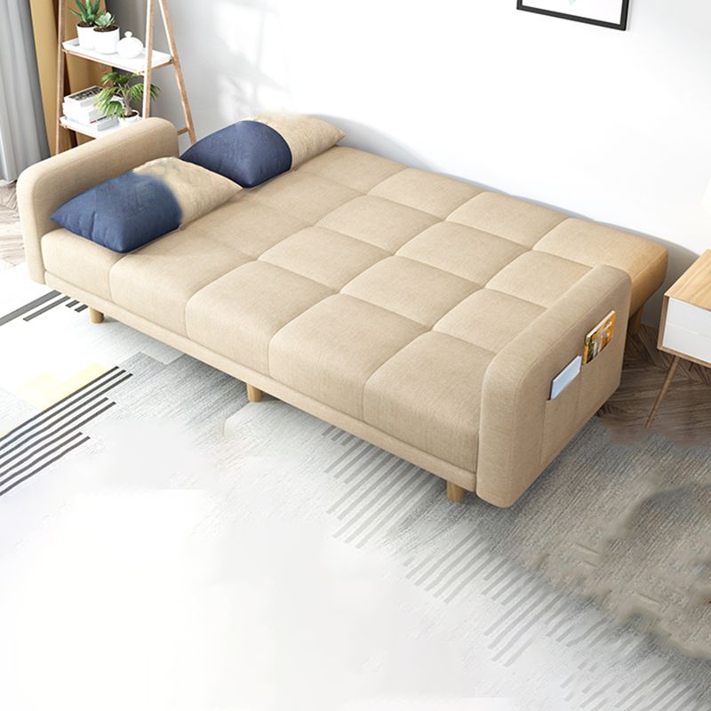 Modern Linen Tufted Sofa Bed 31"H Convertible Sofa with Square Arm Clearhalo 'furn' 'furn_sofas' 'Furniture' 'furniture_sofas' 'Living Room Furniture' 'Sofa' 'sofas' 1200x1200_f7ec4499-7e7c-494f-a44b-b086c767e4aa