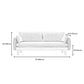 Fabric Grey 3-seat Square Arm Sofa Nordic with 2 Pillows Loveseat Clearhalo 'furn' 'furn_sofas' 'Furniture' 'furniture_sofas' 'kitchen' 'kitchen_sofas' 'Living Room Furniture' 'Sofa' 'sofas' 1200x1200_f7ef80f4-bd7c-4253-87e7-13946c0a5af8