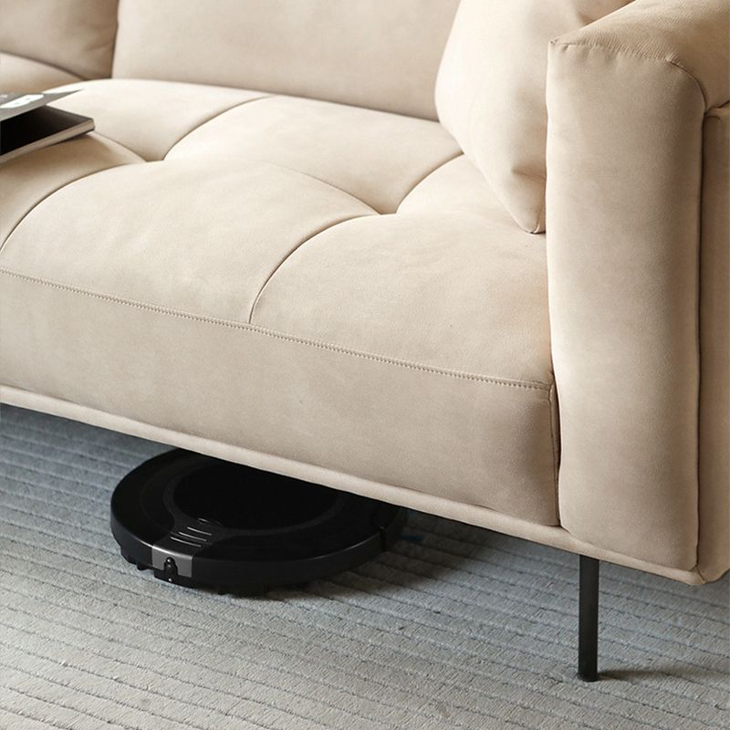 Modern Faux Leather Cushions Sofa Loose Back Tuxedo Arm Living Room Seating Clearhalo 'furn' 'furn_sofas' 'Furniture' 'Living Room Furniture' 'Sofa' 'sofas' 1200x1200_f7f00645-cc5d-4162-824e-ad5c73dc4925