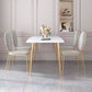 Gold Iron 4 Legs Dining Table Stone Center Top Traditional Luxury Dining Table Clearhalo 'Dining Tables & Seating' 'Dining Tables' 'dining_table' 'furn' 'furn_dining_table' 'Furniture' 'furniture_dining_table' 'Kitchen & Dining Furniture' 'kitchen' 'kitchen_dining_table' 1200x1200_f7f2d5e7-dd3a-498c-8527-8e86429eaadf
