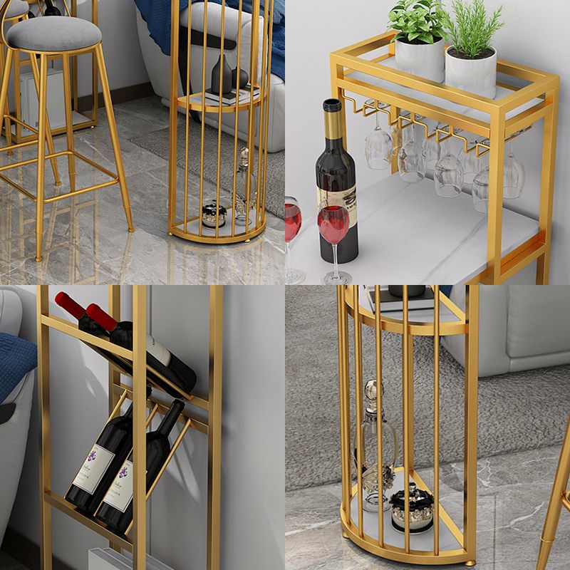 Contemporary Bar Dining Table 42-Inch Top Bar Height Table with Wine Storage Clearhalo 'Bar Furniture' 'Bar Tables' 'bar_tables' 'furn' 'furn_bar_tables' 'Furniture' 'furniture_bar_tables' 'Kitchen & Dining Furniture' 'kitchen&dining_furn' 'kitchen' 1200x1200_f7f3566d-167c-48c3-b717-26fd6782c5a5