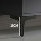 15.7" H Glam TV Cabinet Glass Top Media Console TV Stand with 2 Doors Clearhalo 'furn' 'furn_tv_stands_entertainment_centers' 'Furniture' 'Living Room Furniture' 'TV Stands & Entertainment Centers' 'TV Stands & Media Storage Furniture' 'tv_stands_entertainment_centers' 1200x1200_f7f35b5e-795e-4777-a93f-50ea40b75bea