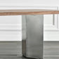 Rectangle Wood Color Dining Table Pine Solid Wood Table Luxury with Double Pedestal Clearhalo ' dining_table' 'Dining Tables & Seating' 'Dining Tables' 'furn' 'furn_dining_table' 'Furniture' 'furniture_dining_table' 'Kitchen & Dining Furniture' 'kitchen&dining_furn' 'kitchen' 'kitchen_dining_table' 1200x1200_f7f43d45-6a4c-4ece-8e83-10487988f701