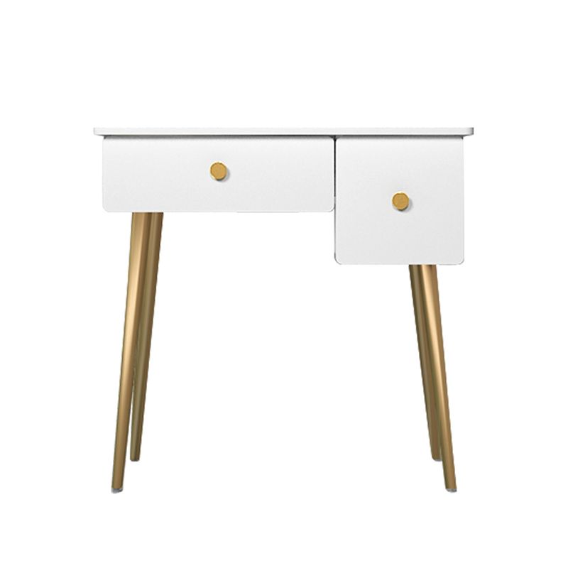 Glam Makeup Vanity Table with Drawers and Chari in White for Bedroom Clearhalo 'Bedroom Furniture' 'furn' 'furn_makeup_vanities' 'Furniture' 'Makeup Vanities' 'makeup_vanities' 1200x1200_f7f63a31-588b-483b-8d34-94f756216213