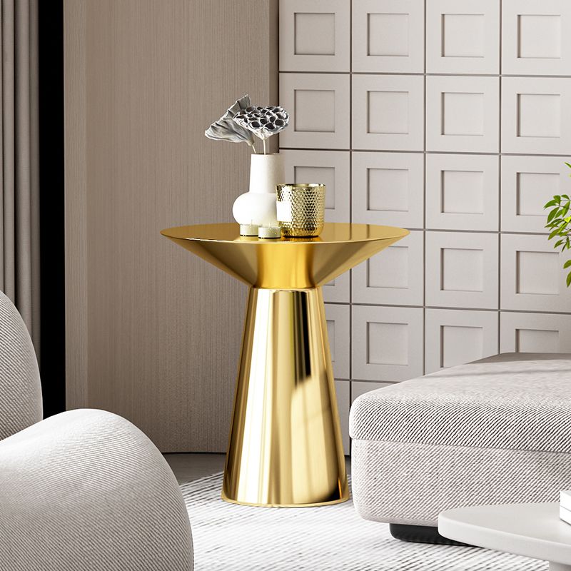 22,24 "tavolo laterale rotondo alto alto tavolo da piedistallo in acciaio inossidabile