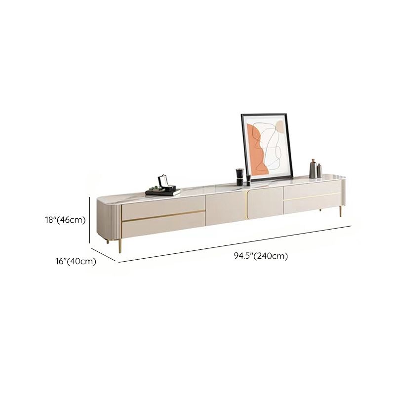 Glam Media Console Stone Media Console TV Stand with Drawers Clearhalo 'furn' 'furn_tv_stands_entertainment_centers' 'Furniture' 'Living Room Furniture' 'TV Stands & Entertainment Centers' 'TV Stands & Media Storage Furniture' 'tv_stands_entertainment_centers' 1200x1200_f7f93669-9ed5-44e8-870b-77bcf068633b