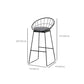 Modern Bar Table Set 1/4 Pieces Marble Counter Table with Upholstered Stools