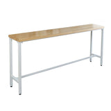 Modern Style Pub Table Solid Wood Rectangle Bar Table in Natural Clearhalo 'Bar Furniture' 'Bar Tables' 'bar_tables' 'furn' 'furn_bar_tables' 'Furniture' 'Kitchen & Dining Furniture' 1200x1200_f7fa4648-aa4b-4f8b-942e-3fe5a4971257