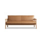 Stationary Leather Living Room Sofa Tuxedo Arm Settee in White/Brown Clearhalo 'furn' 'furn_sofas' 'Furniture' 'furniture_sofas' 'Living Room Furniture' 'Sofa' 'sofas' 1200x1200_f7fa707c-d5ca-464f-9878-372adfe71e06