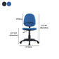 Adjustable Seat Height Office Chair Nylon Frame Swivel Chair with Caster Wheels Clearhalo 'furn' 'furn_office_chair' 'Furniture' 'Office Chairs' 'Office Furniture' 'office_chair' 1200x1200_f7facdf9-bf74-4f5c-a227-064a936c3bf6
